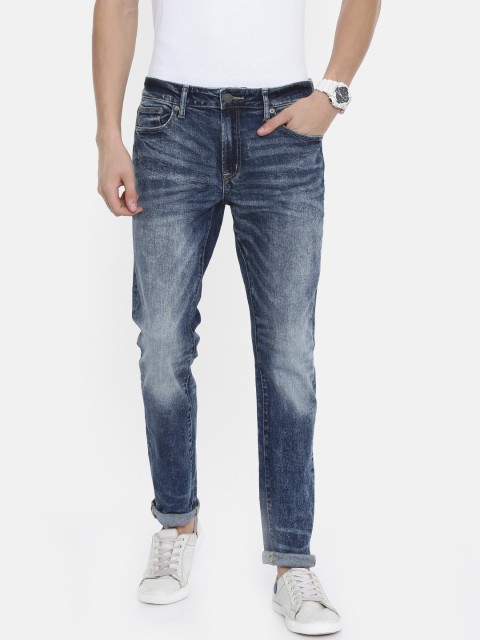 

AMERICAN EAGLE OUTFITTERS Men Blue Slim Fit Mid-Rise Clean Look Stretchable Jeans