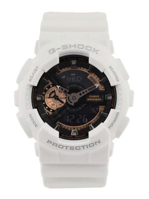 

CASIO G-Shock Men White Dial Rose Gold & Black Series Watch GA-110RG-7ADR - G398