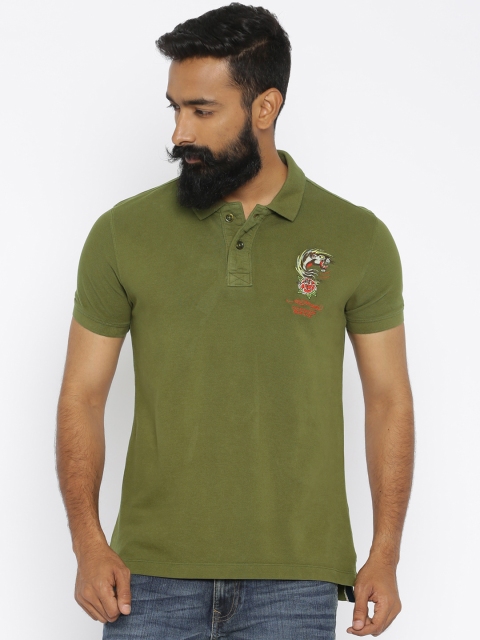 

Ed Hardy Olive Green Polo T-shirt