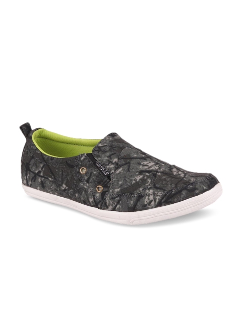 

FAUSTO Men Olive Green Slip-On Sneakers