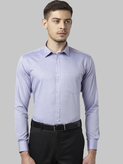 

Park Avenue Men Purple Slim Fit Self Design Formal Shirt