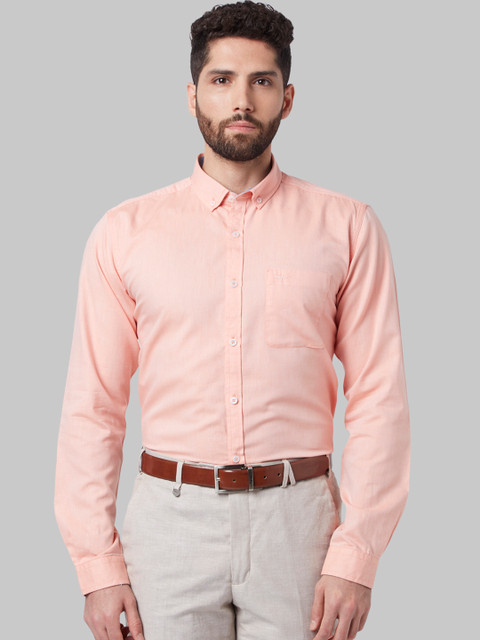 

Park Avenue Men Orange Slim Fit Solid Casual Shirt