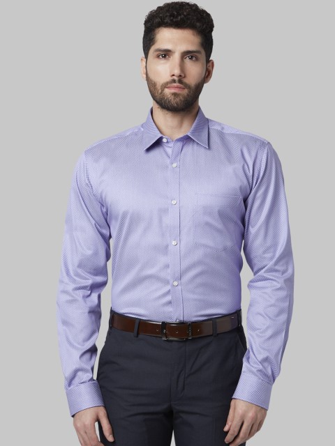 

Park Avenue Men Purple Slim Fit Printed Formal Shirt