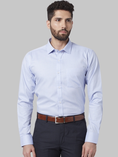 

Park Avenue Men Blue Slim Fit Self Design Formal Shirt