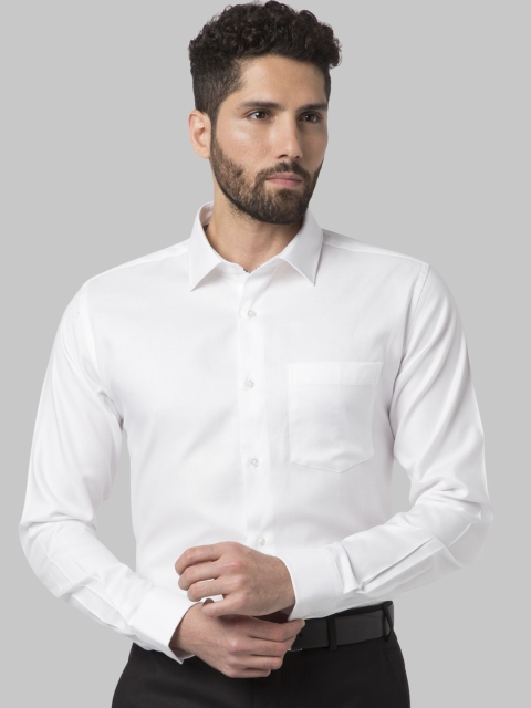 

Park Avenue Men White Slim Fit Solid Formal Shirt