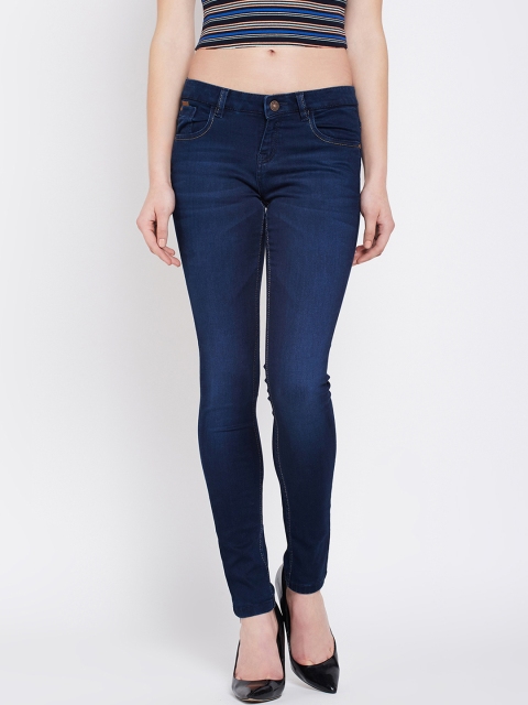 

Crimsoune Club Women Blue Super Skinny Fit Mid-Rise Clean Look Jeans