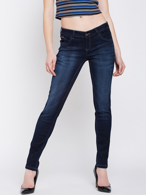 

Crimsoune Club Women Blue Super Skinny Fit Mid-Rise Clean Look Jeans