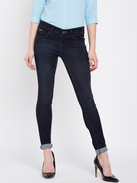 

Crimsoune Club Women Black Super Skinny Fit Mid-Rise Clean Look Jeans