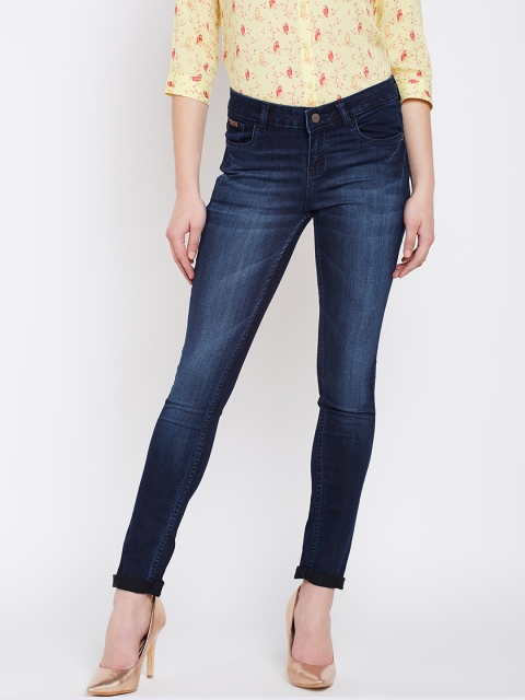

Crimsoune Club Women Blue Super Skinny Fit Mid-Rise Clean Look Jeans