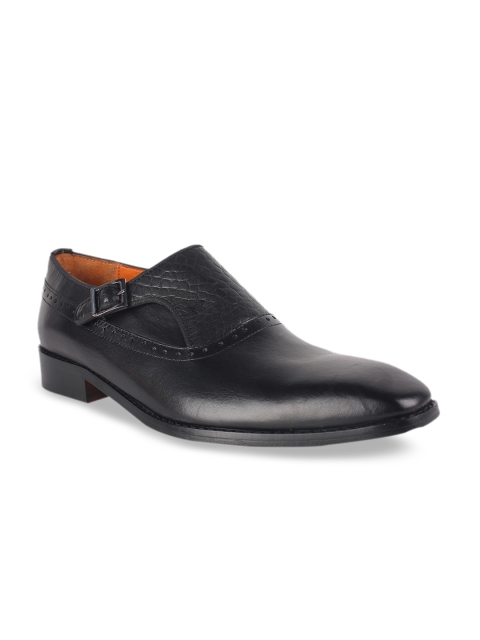 

SIMON CARTER LONDON Men Black Leather Formal Monks