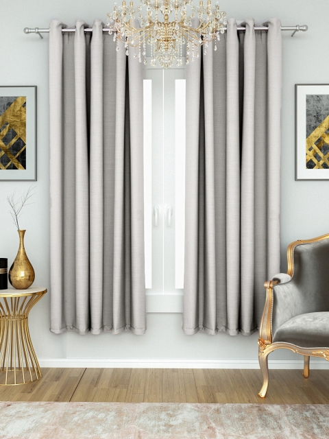 

Aura Grey Single Window Curtain