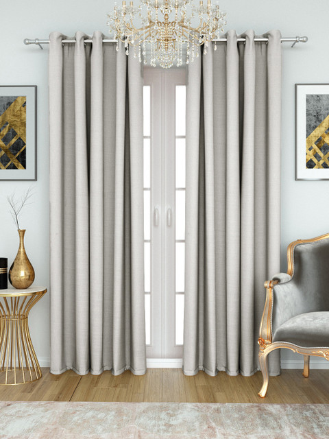 

Aura Grey Single Door Curtain