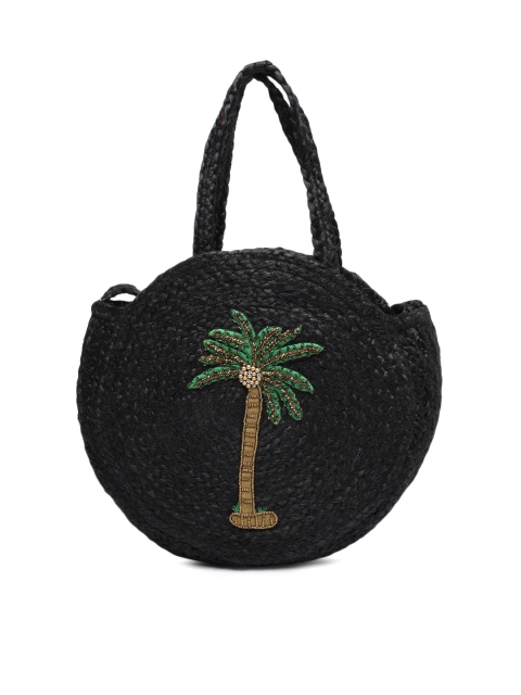 

FOREVER 21 Black Self Design Shoulder Bag