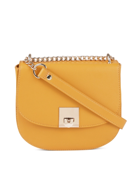 

FOREVER 21 Mustard Solid Sling Bag
