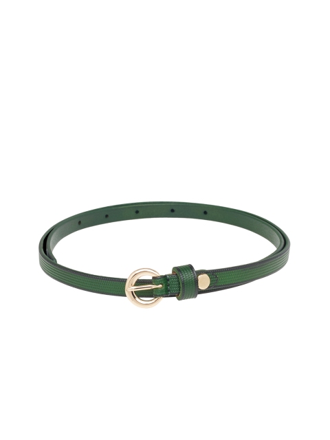 

bebe Women Green Solid Leather Belt