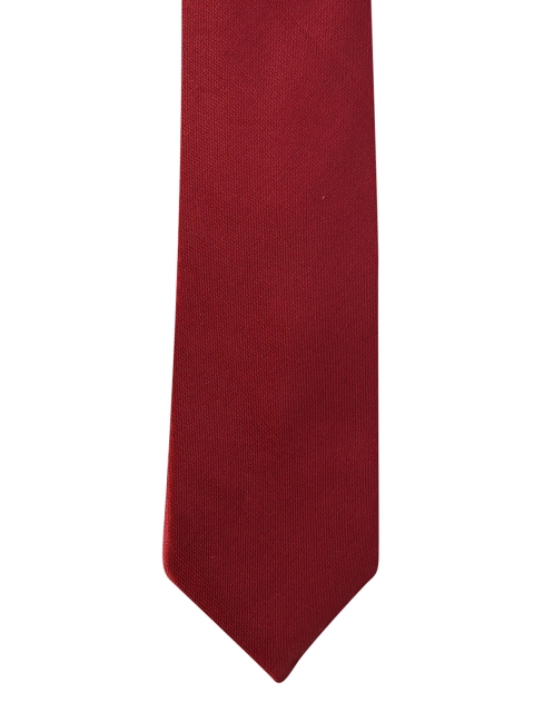 

V Dot Maroon Solid Broad Tie