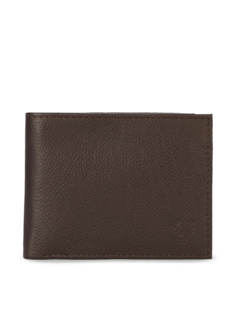 

Allen Solly Men Brown Solid Leather Two Fold Wallet