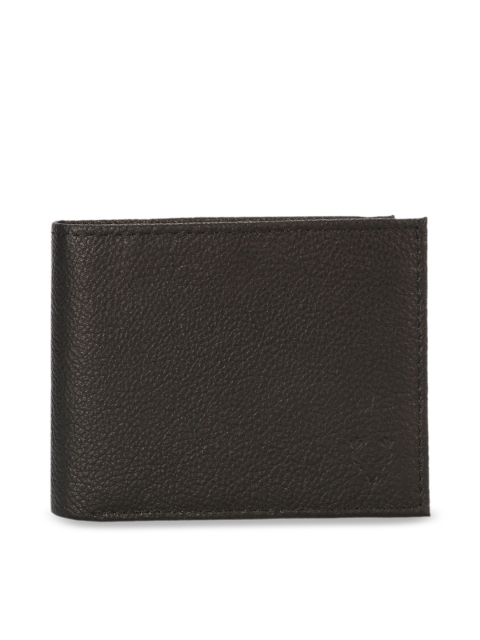 

Allen Solly Men Black Solid Leather Two Fold Wallet