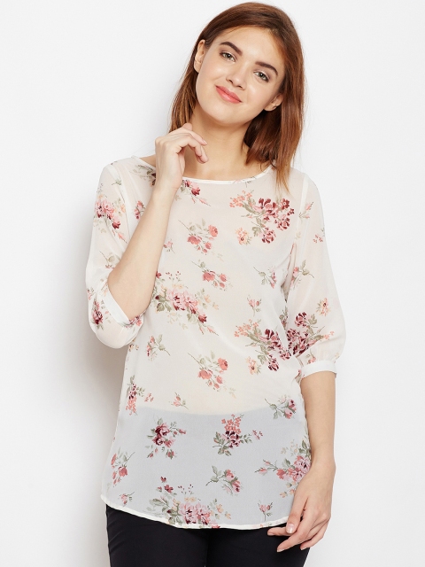 

AASK Women Beige Printed Top