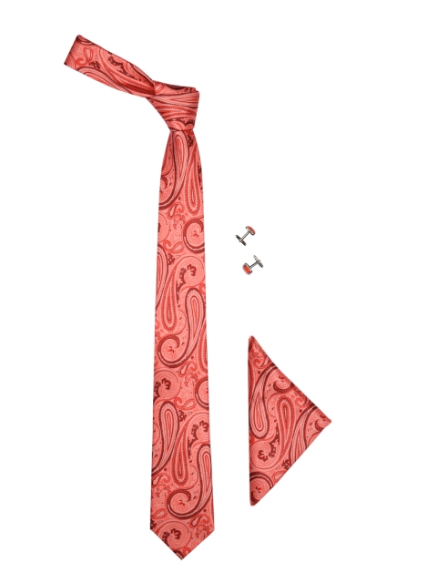 

Tossido Men Orange, Pink & Silver-Toned Acessory Gift Set