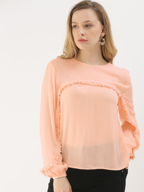 

DressBerry Women Pink Solid Top