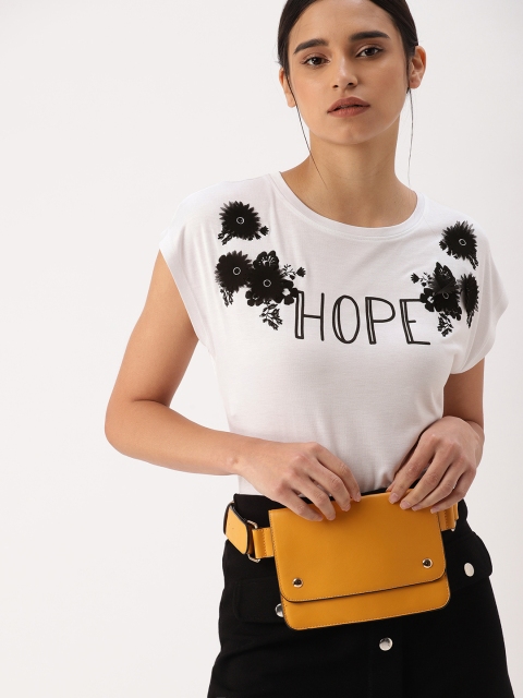 

DressBerry Women White Printed Top