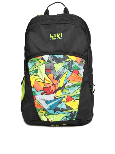 

Wiki by Wildcraft Unisex Black Fixie Printed Backpack