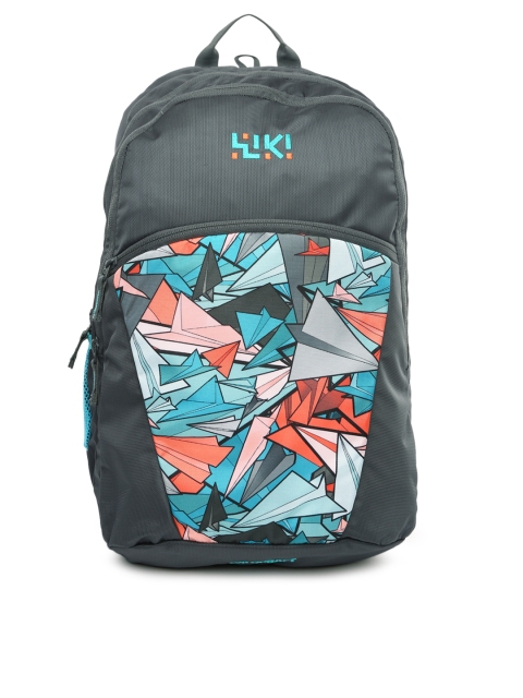 

Wiki by Wildcraft Unisex Grey & Blue Fixie Printed Backpack