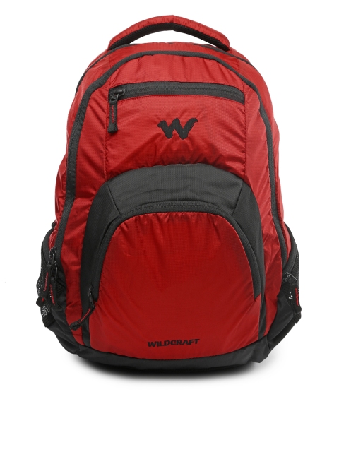 

Wildcraft Unisex Red & Black Lih Backpack