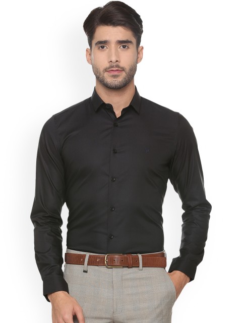 

Allen Solly Men Black Slim Fit Solid Formal Shirt
