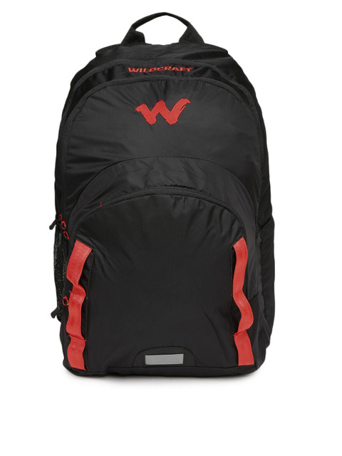 

Wildcraft Unisex Black & Red Backpack