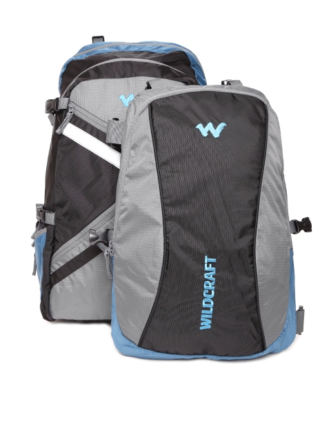 

Wildcraft Unisex Black & Grey Colourblocked Rucksack with Backpack