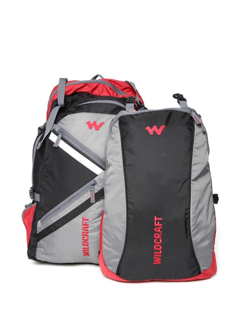 

Wildcraft Unisex Grey & Red Wanderer Backpack
