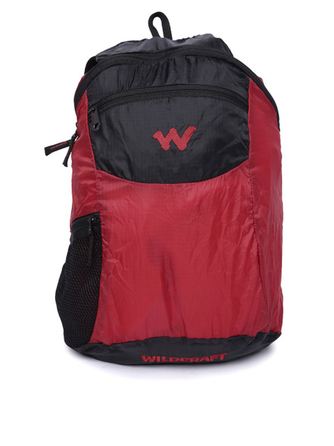 

Wildcraft Unisex Red & Black Backpack
