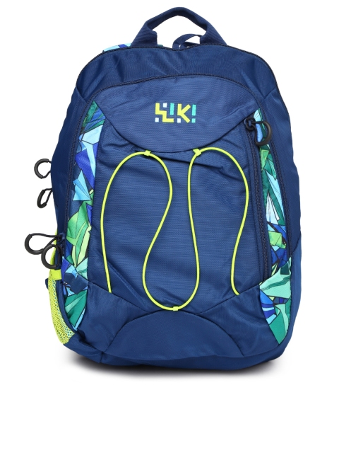

Wiki by Wildcraft Unisex Blue Glider Backpack