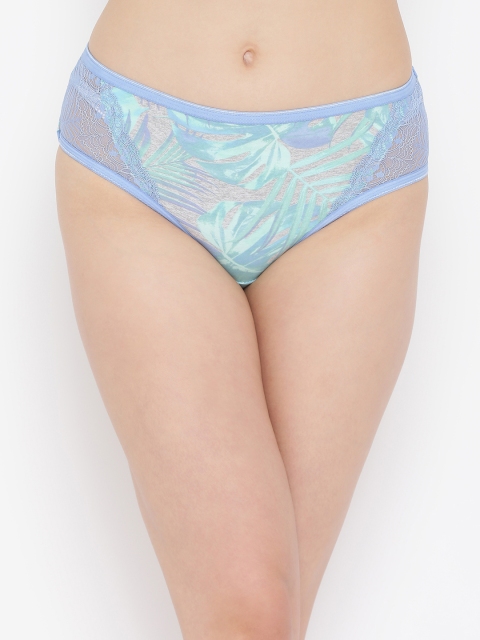 

Clovia Women Blue Printed Hipster Briefs PN3201P11XL