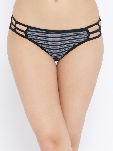 

Clovia Women Grey Printed Bikini Briefs PN1855P01