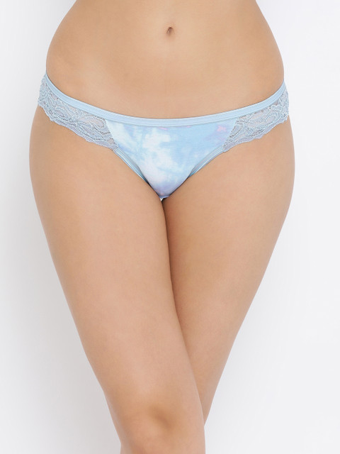 

Clovia Women Blue Printed Bikini Briefs PN3162P03