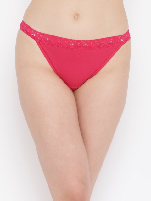 

Clovia Women Pink Bikini Briefs PN0032P14XL