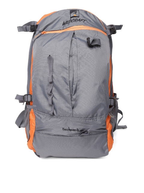 

Wildcraft Unisex Grey & Orange Techpack 45 Backpack