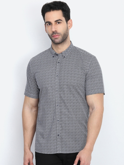 

Antony Morato Men Black Slim Fit Printed Casual Shirt