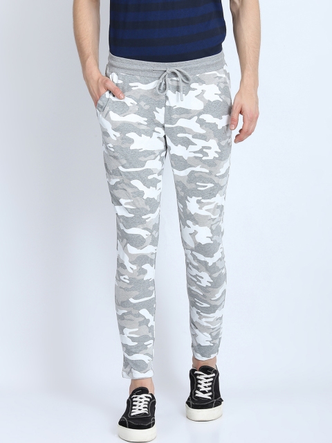

Antony Morato Men Grey Camoflauge Track Pants