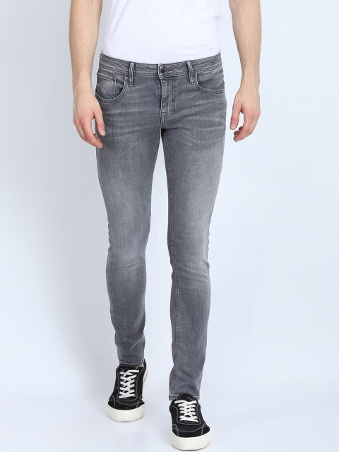 

Antony Morato Men Grey Slim Fit Mid-Rise Clean Look Jeans