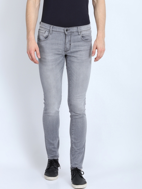 

Antony Morato Men Grey Slim Fit Mid-Rise Clean Look Jeans