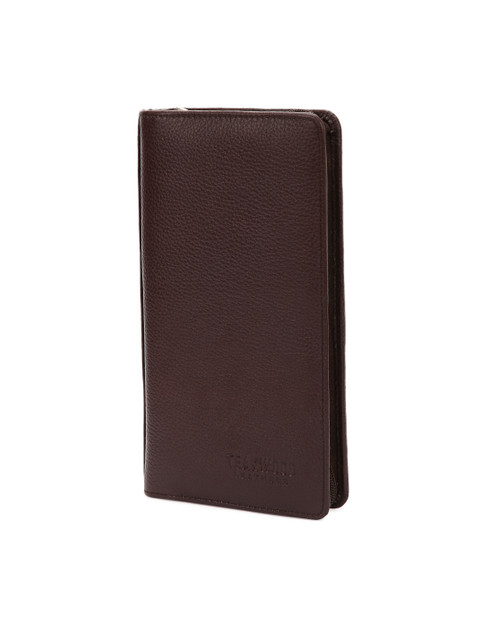 

Teakwood Leathers Unisex Brown Solid Passport Holder