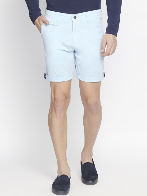 

beevee Men Blue Solid Regular Fit Regular Shorts