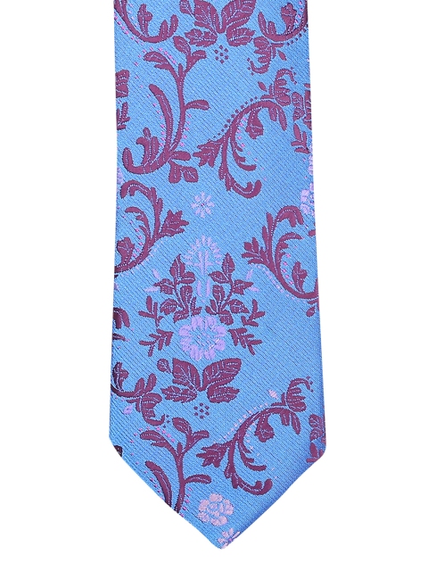 

Peter England Blue Woven Design Broad Tie