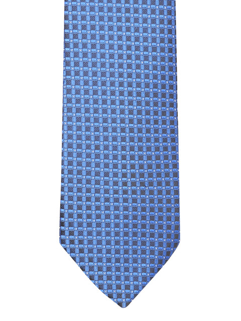 

Peter England Blue Woven Design Broad Tie