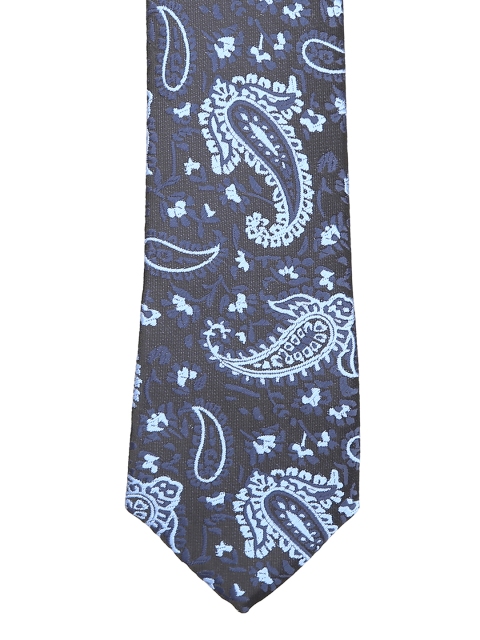 

Peter England Blue & Grey Woven Design Broad Tie