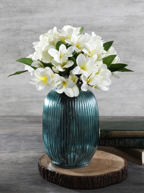 

Pure Home and Living Blue Glass Flower Vase